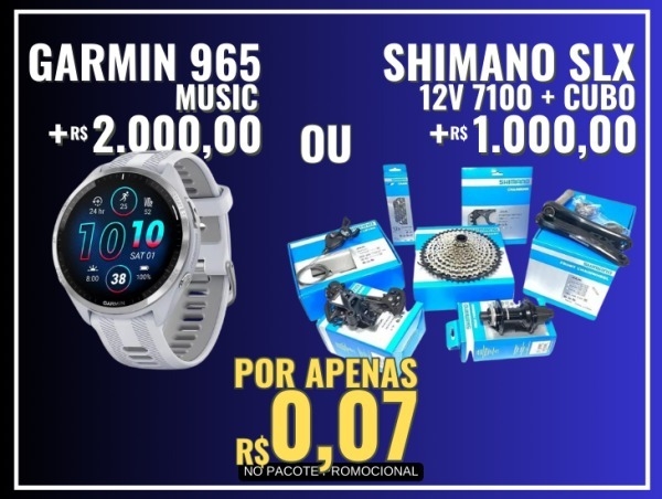 Ed.Acess-041 - Garmin 965 Music+R$2.000,00 ou Grupo Shimano SLX 12v+R$1.000,00 